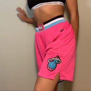 Nike Miami Heat Pink Swingman City Edition Shorts